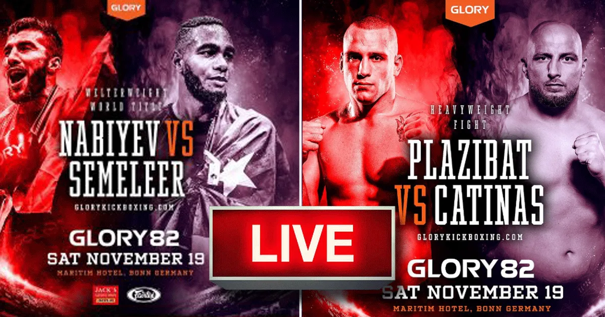 Vandaag Glory 82 Plazibat vs Catinas kijken! Hier kan het live