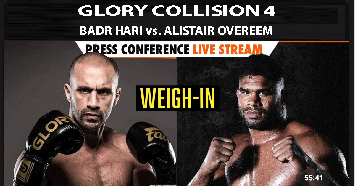 Badr vs Overeem weging en persco kijken: 'Zo doe je dat'