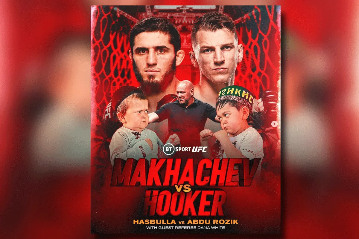 Hasbulla vs Abu Rozik tijdens UFC 267 in Abu Dhabi