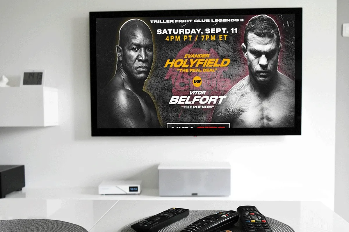 Live kijken naar Evander Holyfield vs. Vitor Belfort! 'Zo doe je dat'