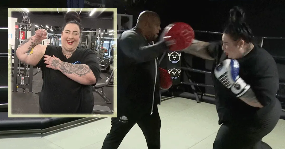 160 kilo 'She Hulk' wil de ring in! Wie durft? (video)