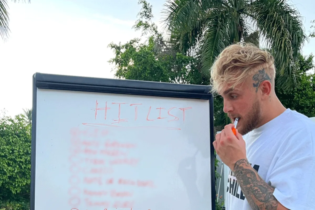 Jake Paul publiceert 8 man tegenstanders lijst