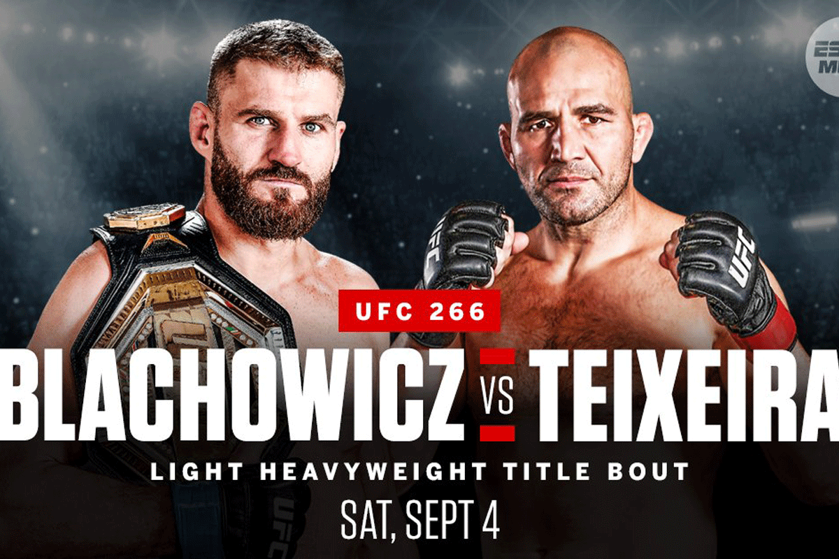 Poolse topknokker Blachowicz verdedigt UFC-titel tegen 'KO' killer Teixeira