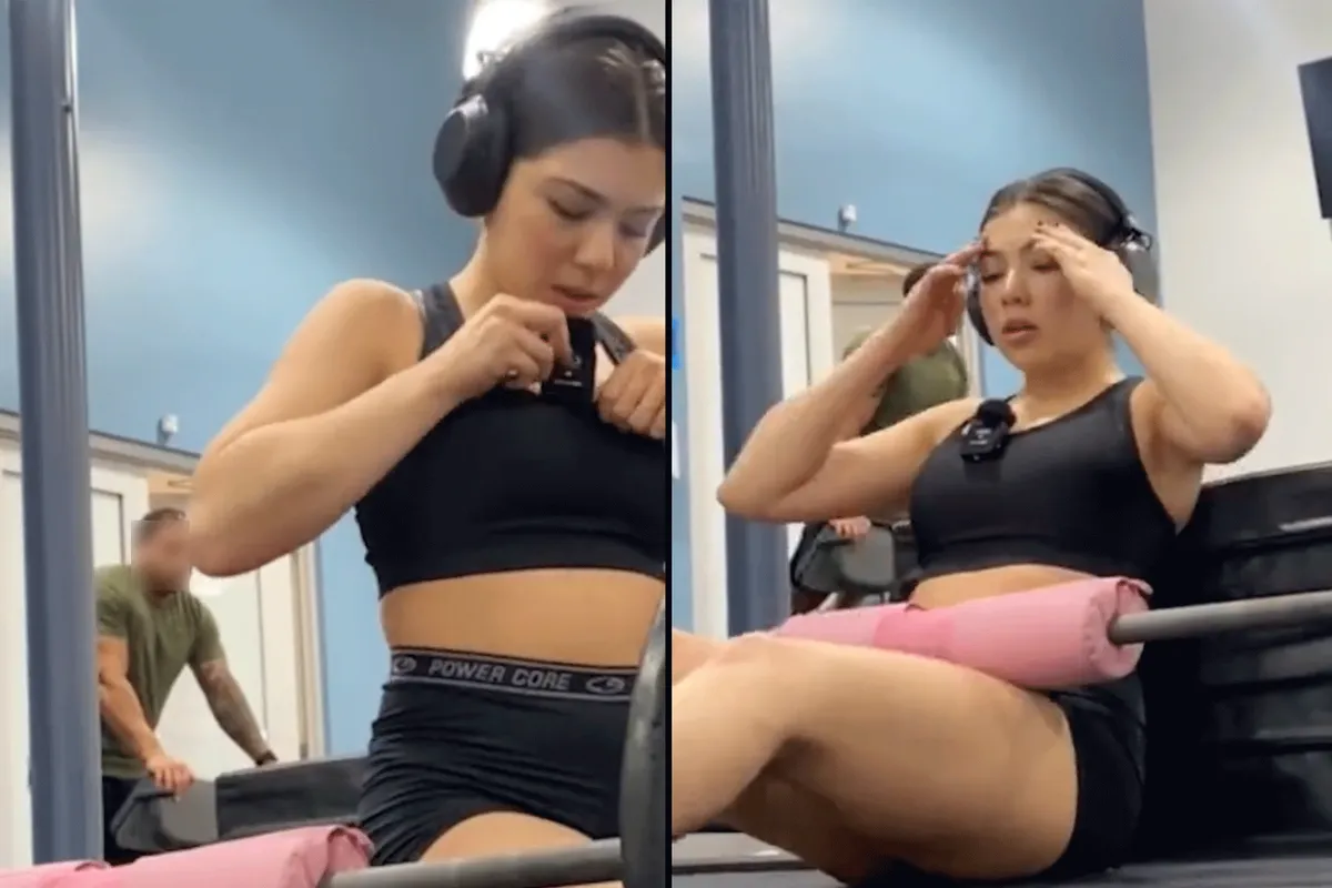 Man begluurt meisje in sportschool! 'Doe dit niet' (video)