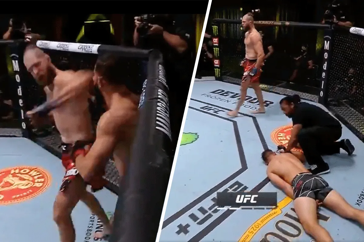 ? Elleboog Tsjech mept Reyes knock-out in Las Vegas