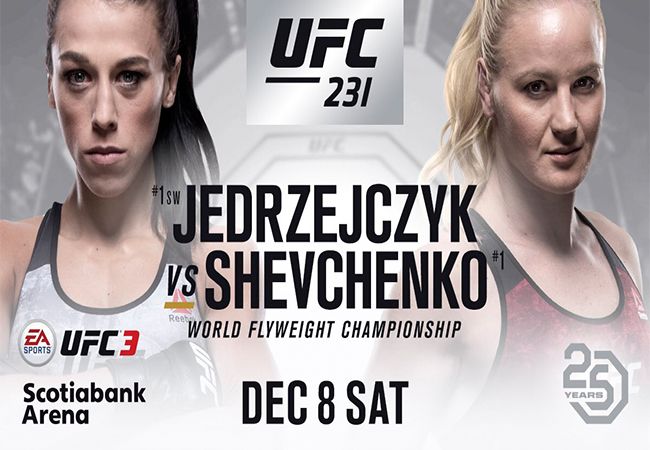 Joanna Jedrzejczyk vs Valentina Shevchenko in titel gevecht op UFC 231
