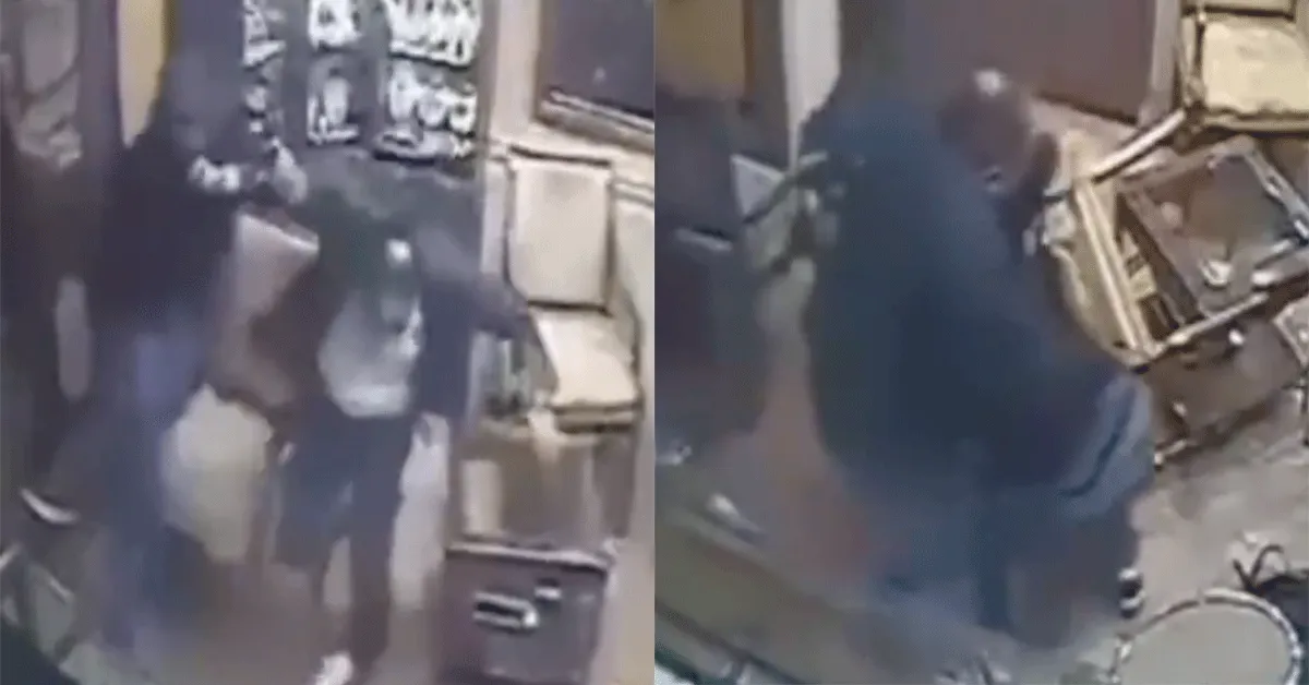 Juwelier slaat overvaller in puin! Stelen doe je maar elders (video)