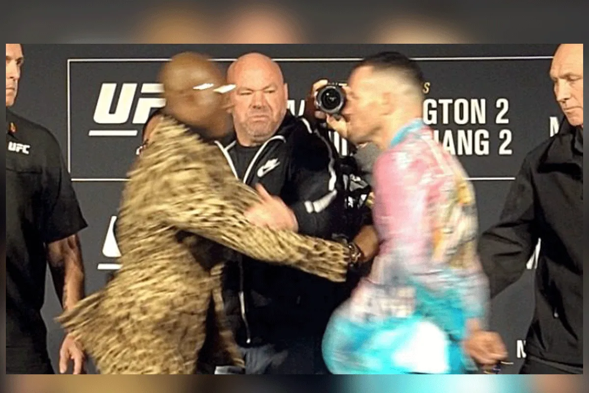 Geen liefde hier! UFC'ers los tijdens staredown (video)