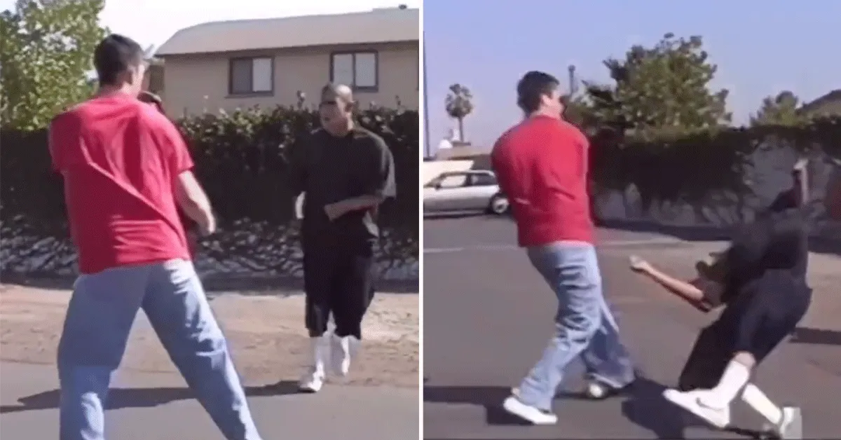 Deze jongen kan echt vechten! Bro afgestraft (video)