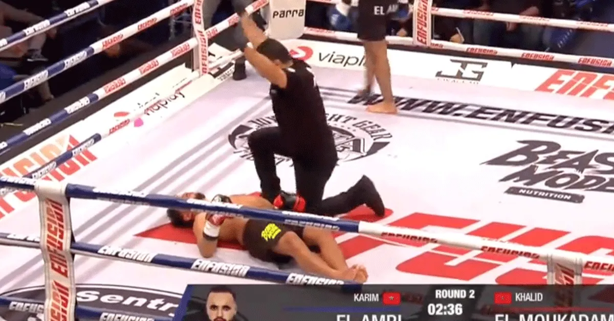 Heftige High Kick KO maakt bruut einde aan Enfusion kickbokspartij