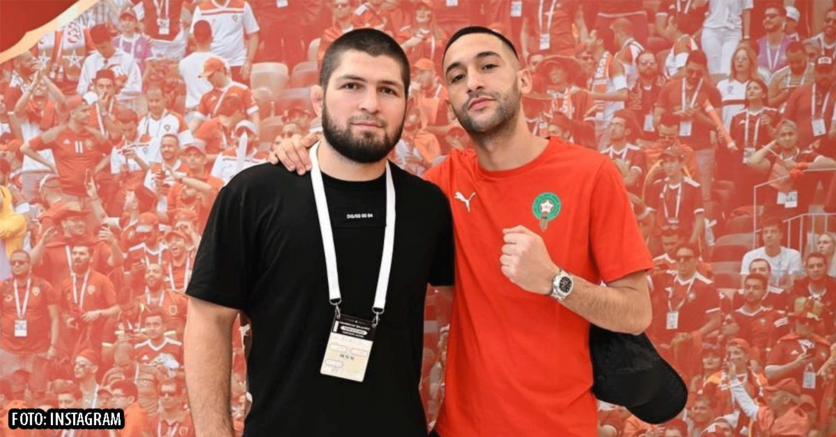 UFC-ster Khabib bezoekt Ziyech en het Marokkaans voetbalelftal