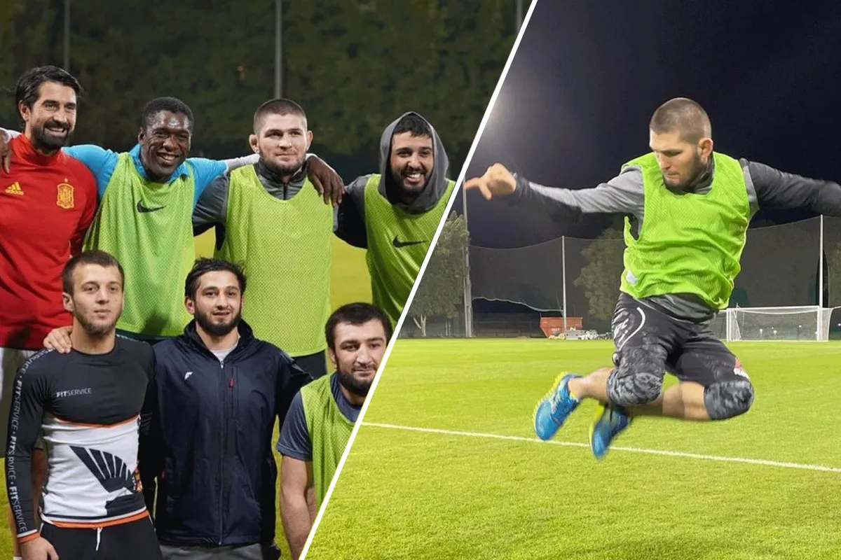 UFC-kampioen Khabib in voetbalteam van Clarence Seedorf (video)