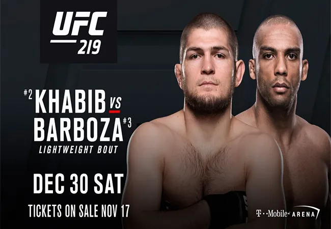 Khabib Nurmagomedov versus Edson Barboza bevestigd voor UFC 219