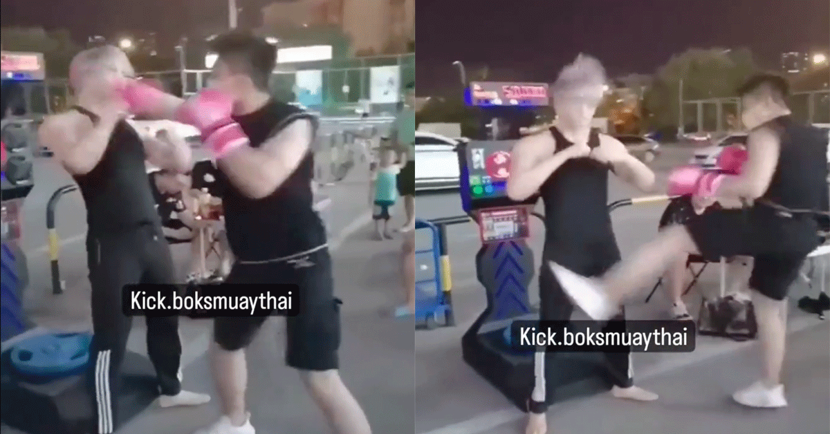 'Dit is Kickboksen Dummy!' Wat als hij terug slaat? | video