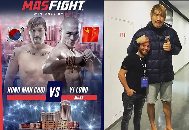 Kickboksende reus vs. Shaolin monnik, wie delft straks het onderspit?