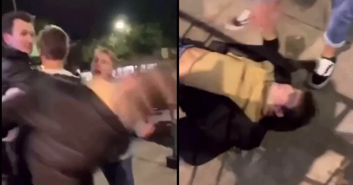 Uitsmijter slaat goorlap onderuit! 'Kotsknaap krijgt karma' (video)
