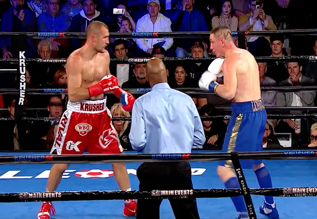 VIDEO: Sergey Kovalev verplettert Vyacheslav Shabranskyy en claimt de wereldtitel