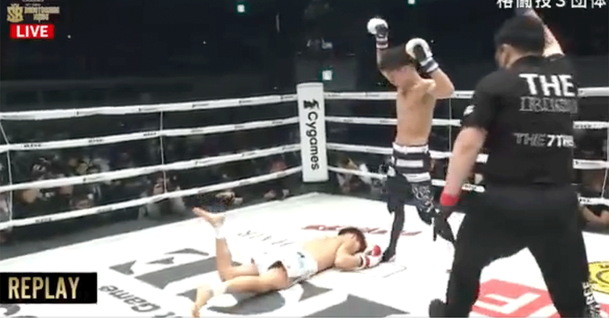 Japanse Shooto vechter scoort dikke knock-out | video