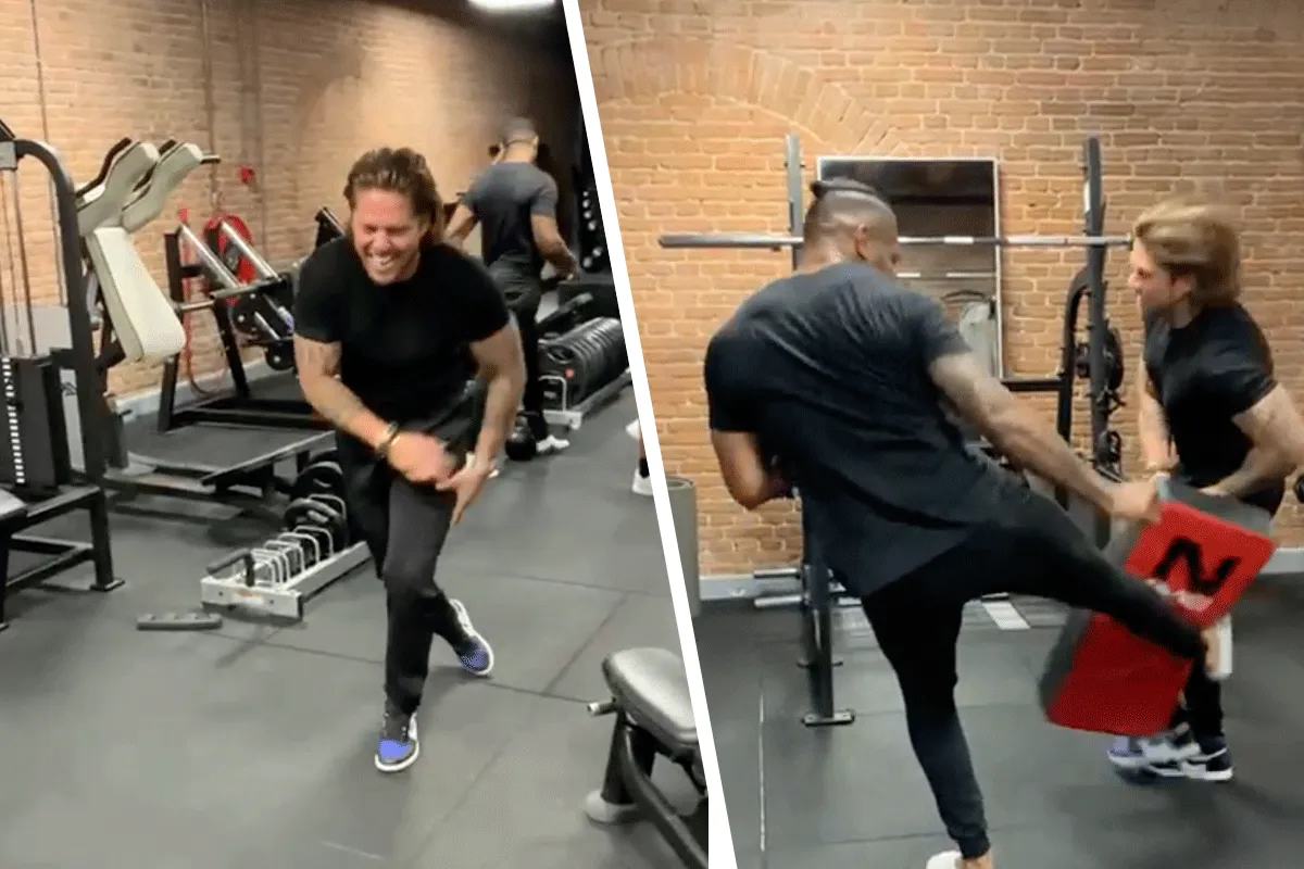 GOTVER! Andre Hazes Jr omver getrapt door Kickbokser Luis Tavares