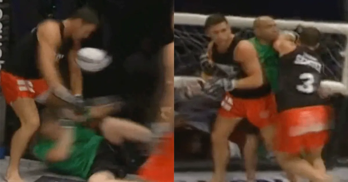 Rugby in MMA-stijl! Rake klappen dropkicks en tackles (video)