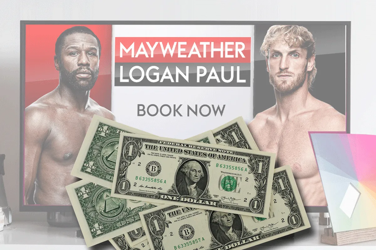 KASSA! Record verkoop Mayweather vs Logan Paul PPV's