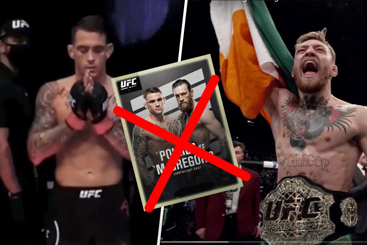 ⚠️ McGregor zegt gevecht met Poirier af,'ik vecht met iemand anders'