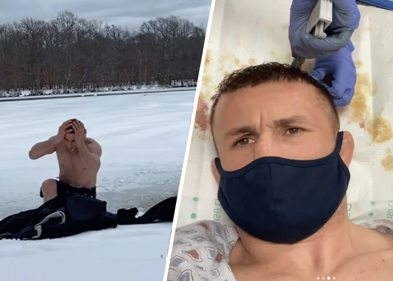 Bekende MMA-vechter belandt in ziekenhuis na duik in ijsbad (video)