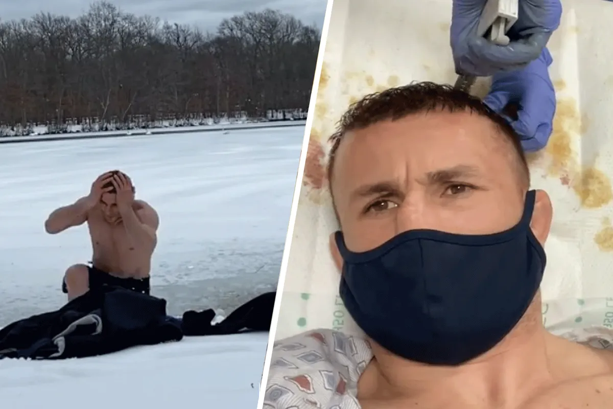 Bekende MMA-vechter belandt in ziekenhuis na duik in ijsbad (video)