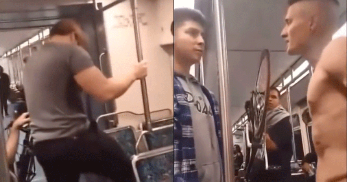 Jiu-Jitsu expert zet metro lastpak op zijn plek! 'Niet meer doen'