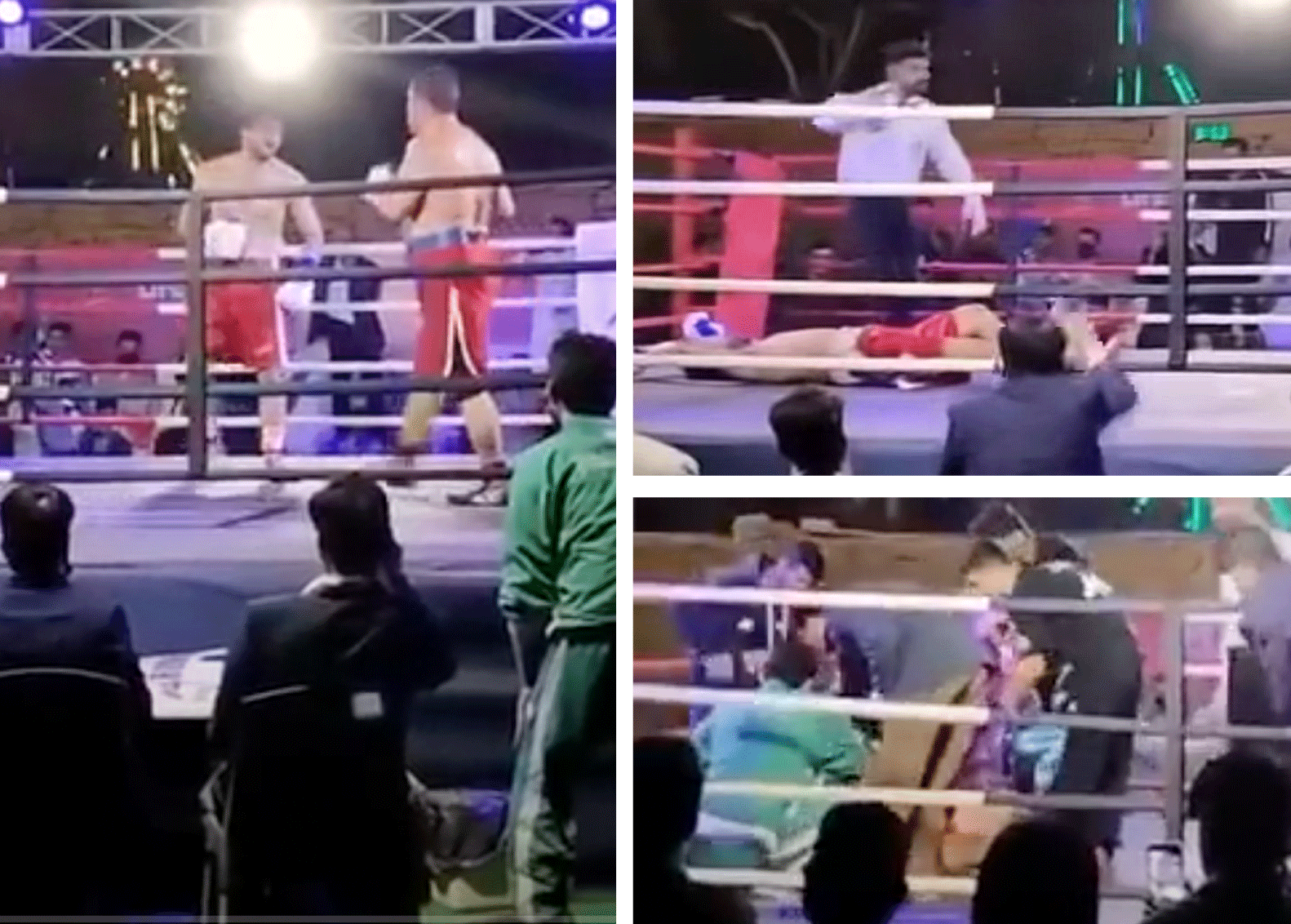 Kickbokser (33) dood na hevige knock-out tijdens bokswedstrijd (video)