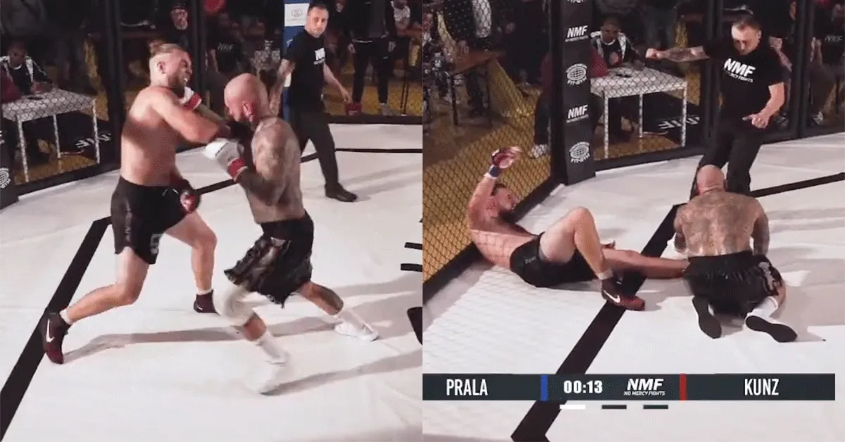 KO-alert! Vechters klappen elkaar tegelijk neer (video)