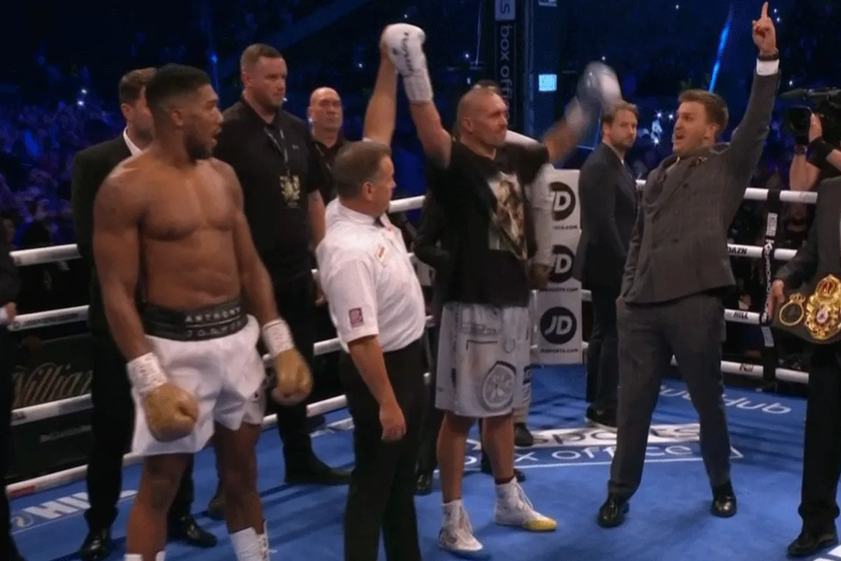 36 min oorlog! Usyk MEPT Joshua naar nederlaag