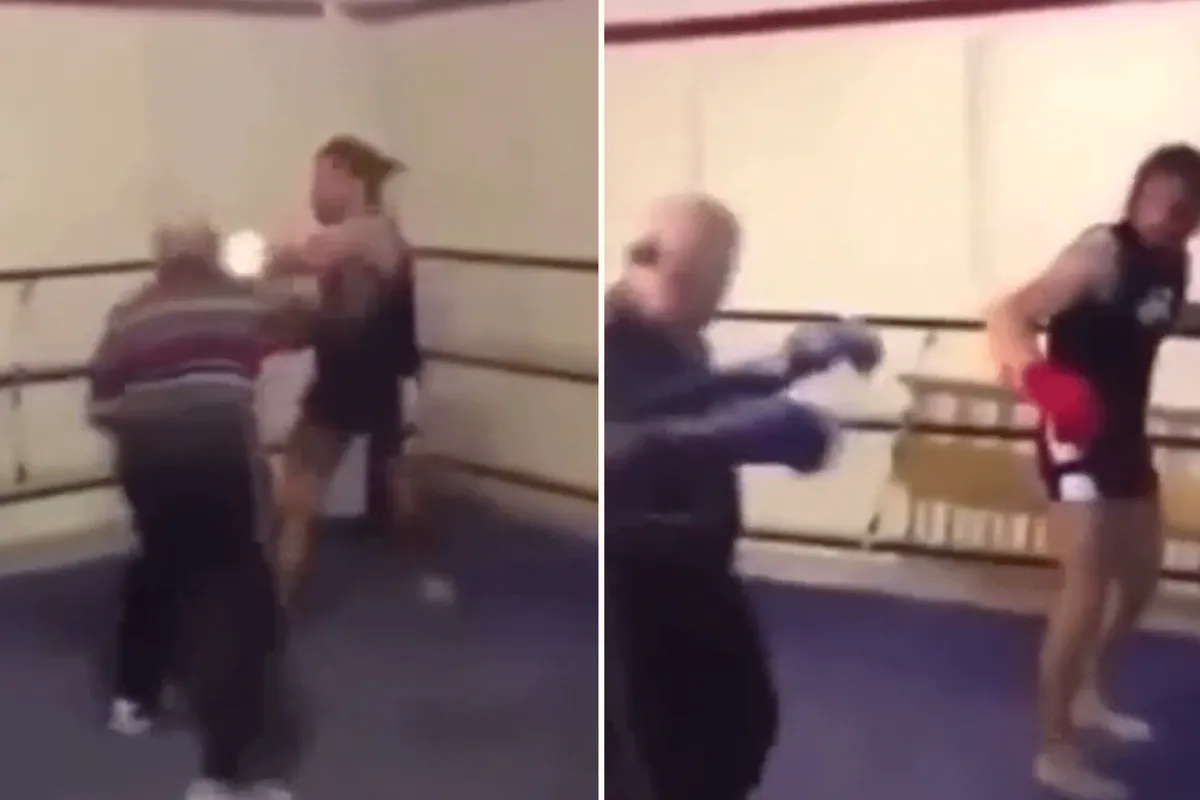 Oud-bokser (74) geeft knaap pak slaag in de ring | video