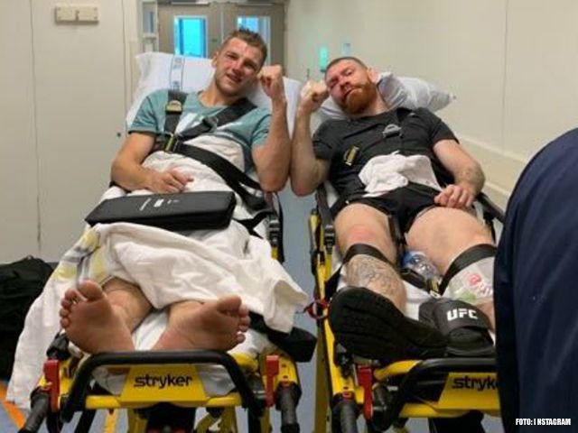 UFC-vechters belanden in ziekenhuis na felle knokpartij