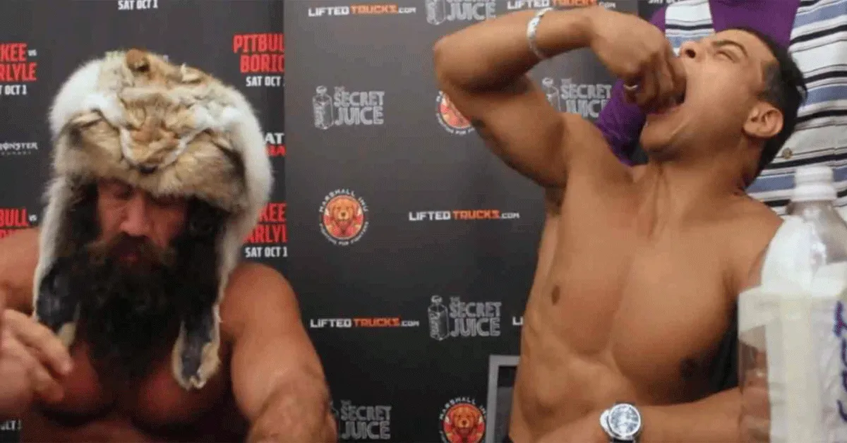 Vreetwedstrijd! UFC'er Costa legt het af tegen Liver King (video)