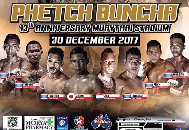 Joey Smits vecht op Phetch Buncha 13th anniversary in Thailand