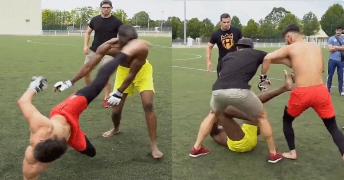 Van onderen! Brute 'KO' klapper bij Hoodfight (video)