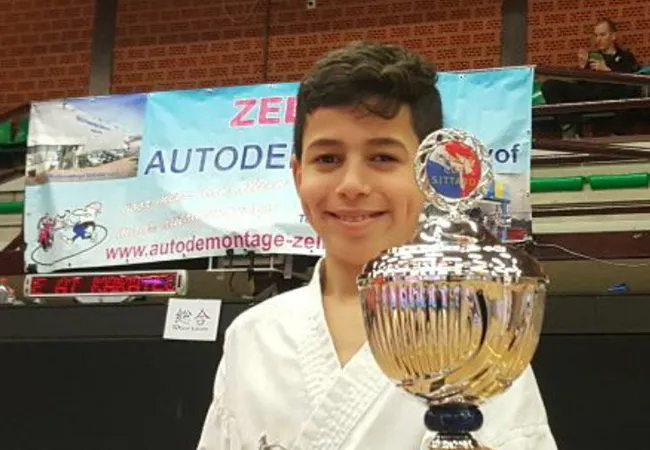 Rayan Laghmich Kampioen Internationaal Karatecup Sittard 2017