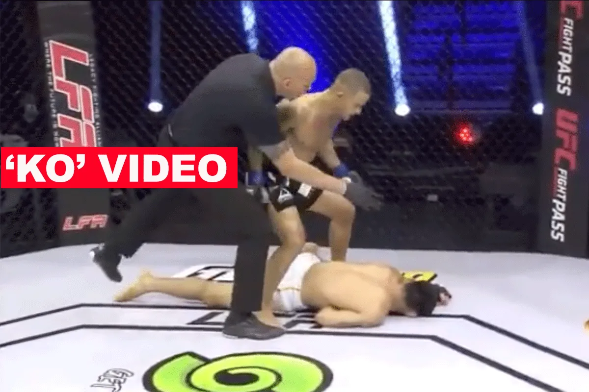 Knock-out geweld: vechter SPRINT rivaal neer