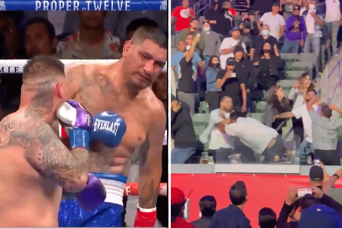 ? Oorlog: Publiek knokt mee tijdens Ruiz tegen Arreola