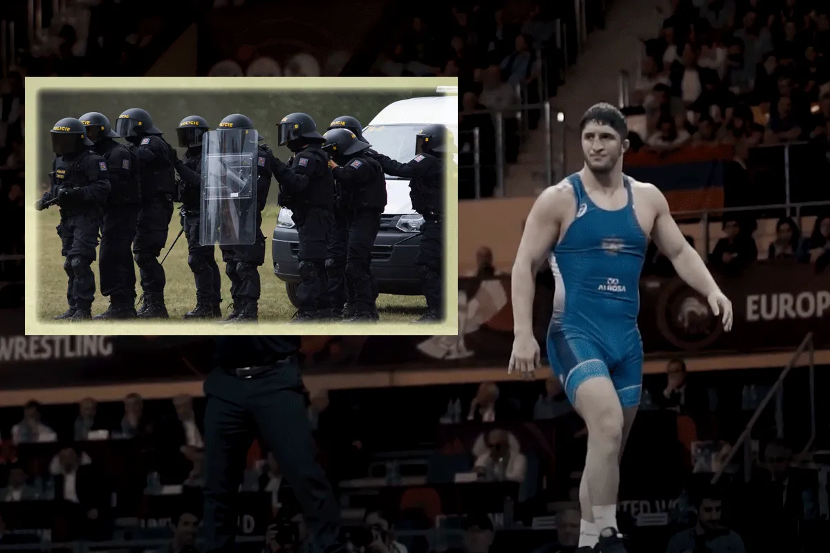 'Geweren en tasers'! Worstelteam op Schiphol uit vliegtuig gezet (video)