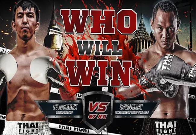 Saenchai tegen Bauyrbek Mukhanzhan op Thai Fight Bangkok