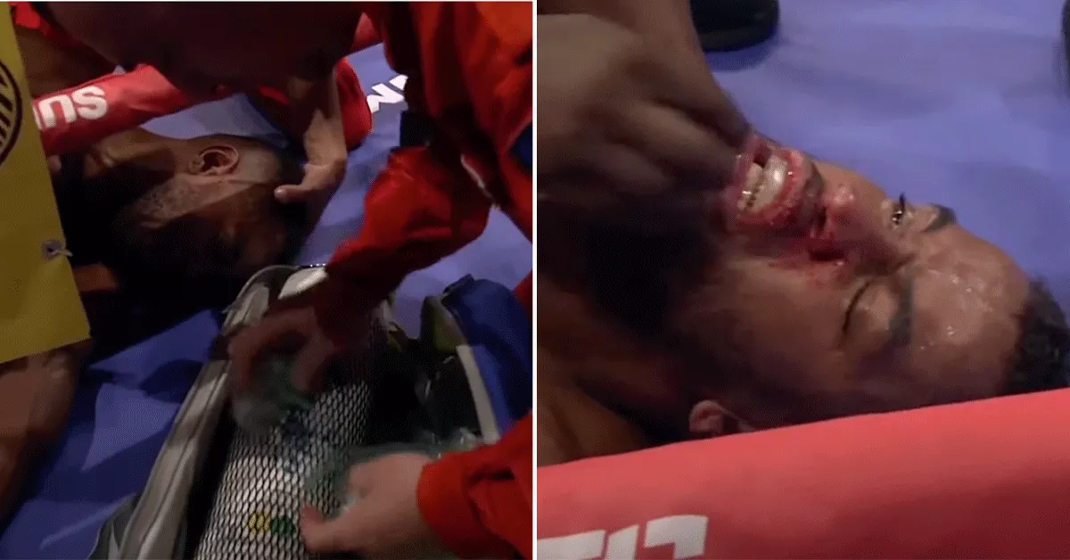 Bekende NL-Kickbokser in ambulance afgevoerd! 'Gesloopt' (video)