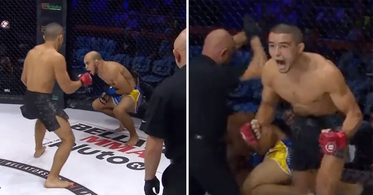 Dodelijke Bodykick van vechtmachine teveel voor MMA-vechter | video