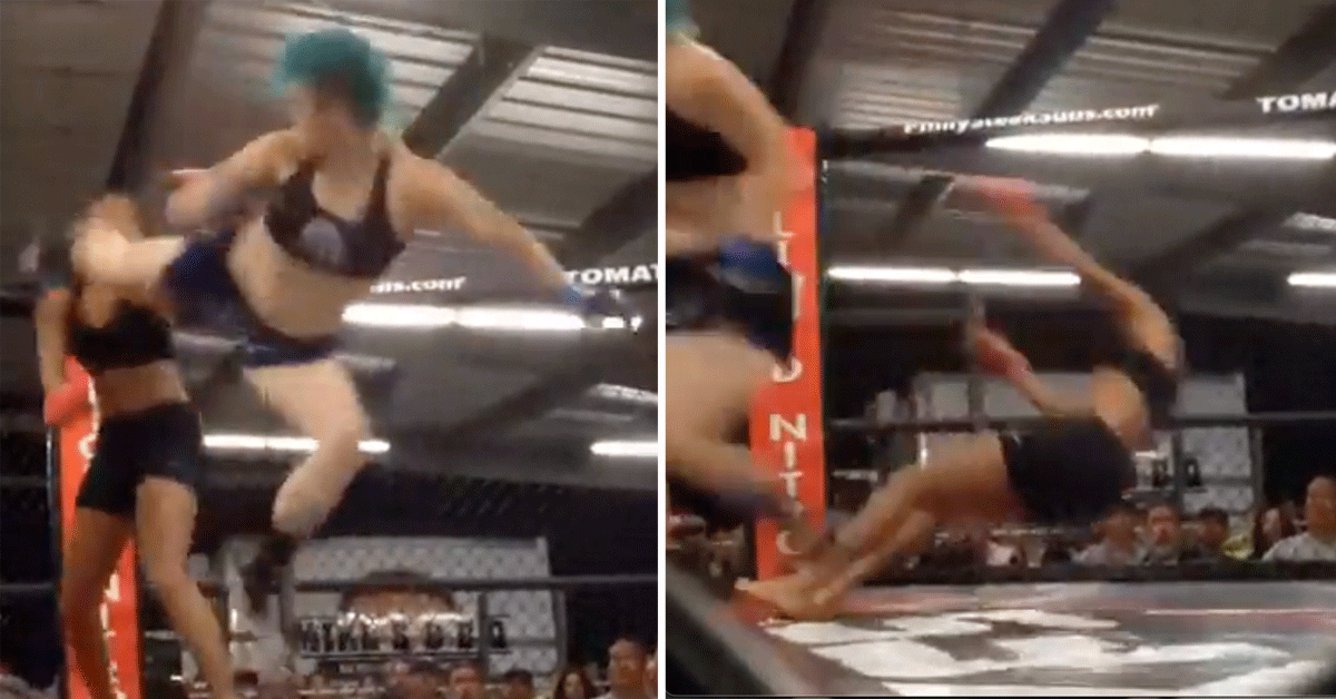 Explosie! MMA-chick trapt in 10 sec rivaal KO | video