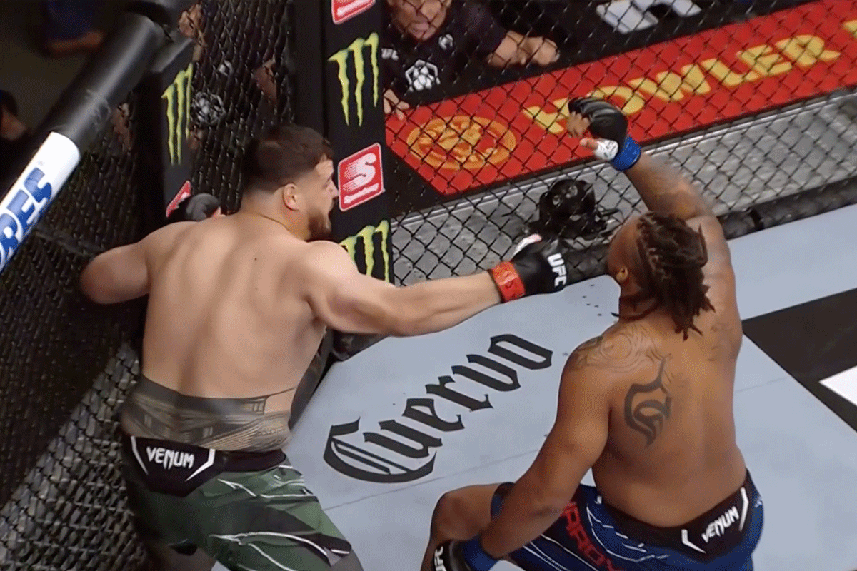 Monster 'KO' legt UFC'er Greg Hardy het zwijgen op (video)
