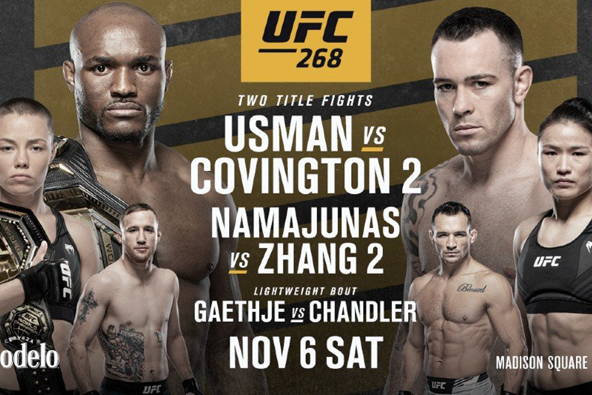 UFC 268 Usman vs. Covington: Starttijd, tv kijken en livestream