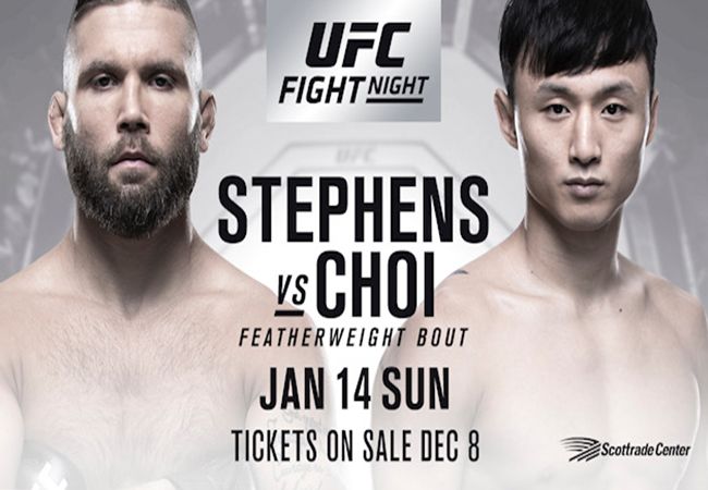 Uitslagen UFC Fight Night 124 Stephens vs Choi