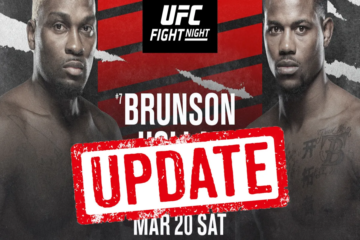 ⚠️ Update: UFC evenement vannacht verliest co-headliner