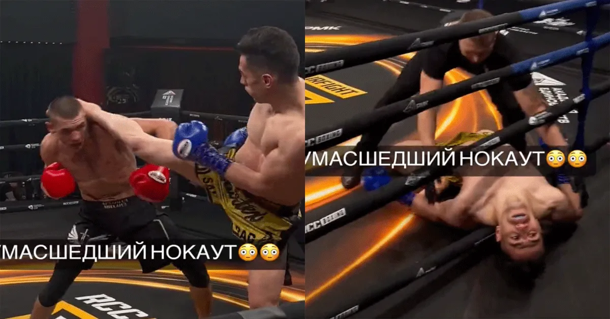 Foute actie van kickbokser levert dikke KO op | video